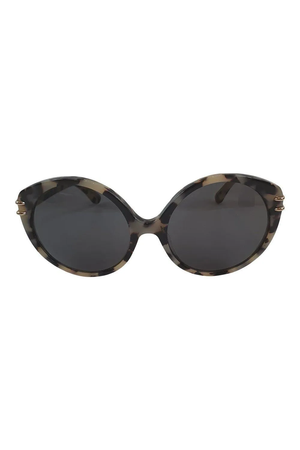 ROLAND MOURET Grey Tortoiseshell Round Eye Farrah Sunglasses 57-19-135