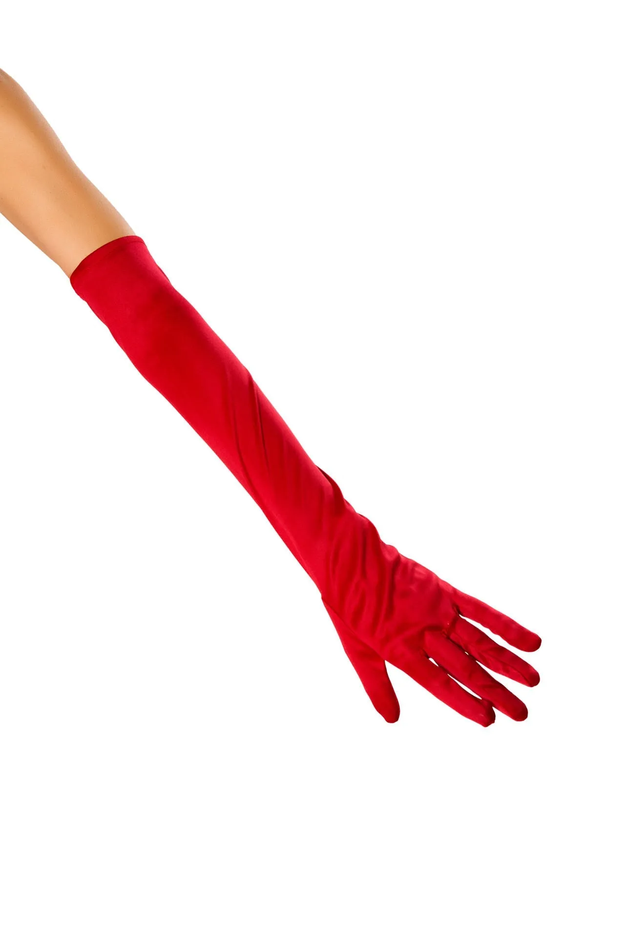 Roma Stretch Satin Gloves  - Costume Accessory