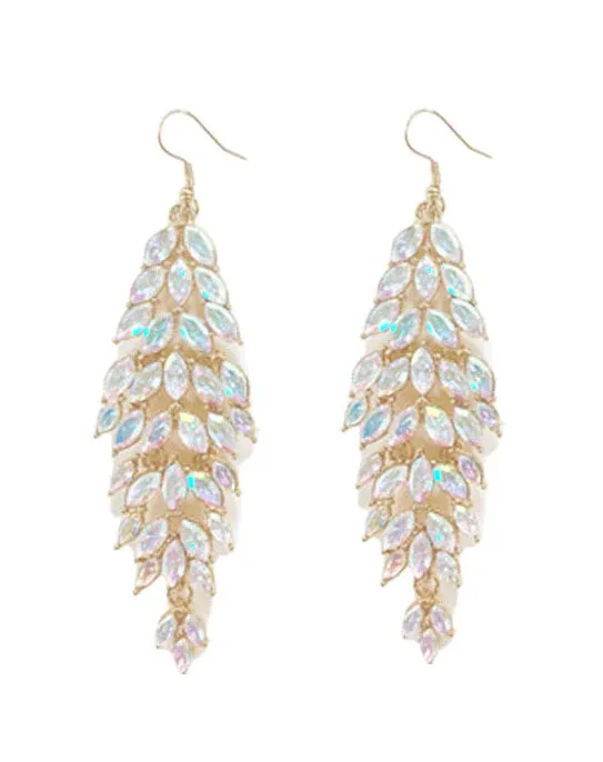 Sourthern Grace Women's Gold Chandellier Earrings