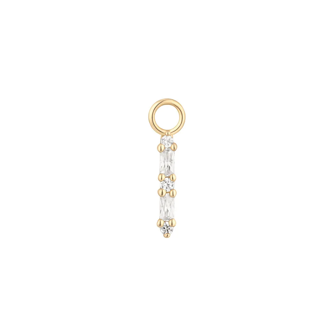 Standout - CZ - Gold Charm