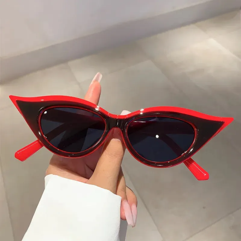 TEEK - Contrast Cat Eye Shade Sunglasses