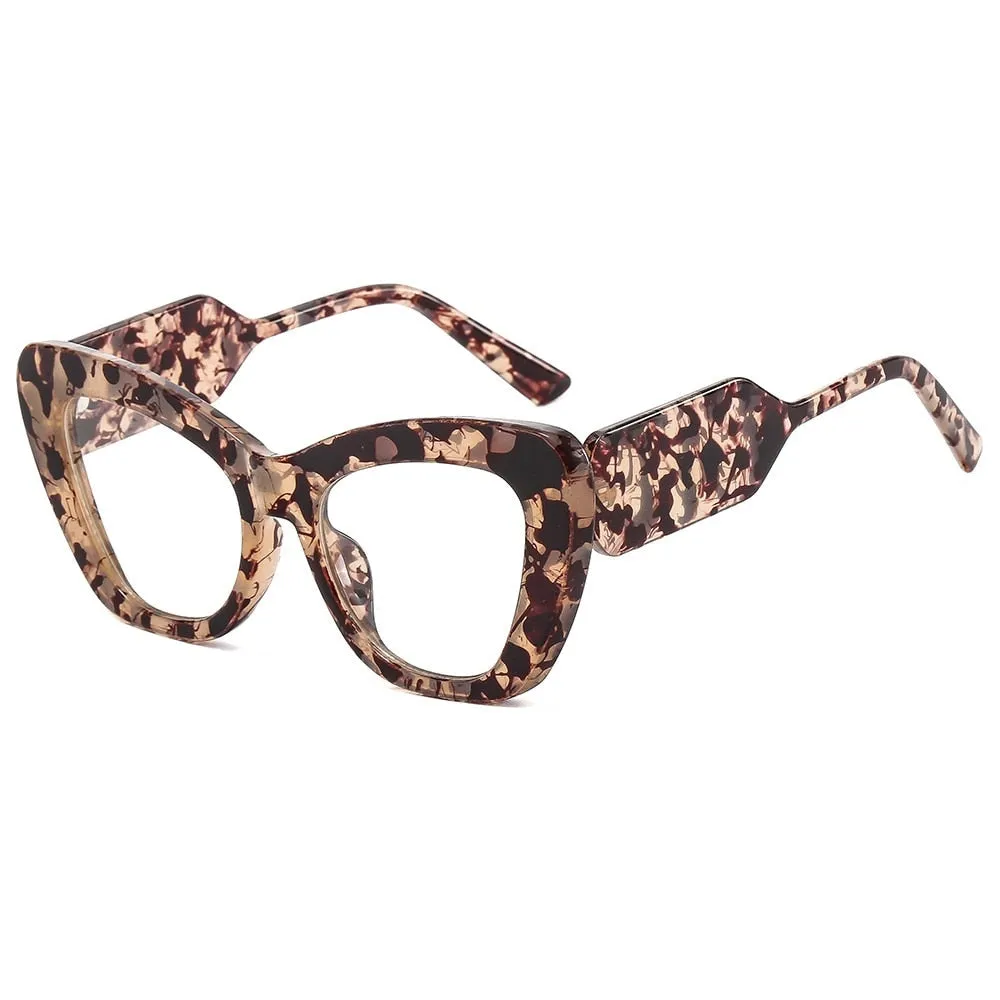 TEEK - Cross Contrast Cat Eye Sunglasses