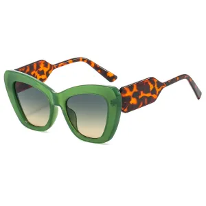 TEEK - Cross Contrast Cat Eye Sunglasses