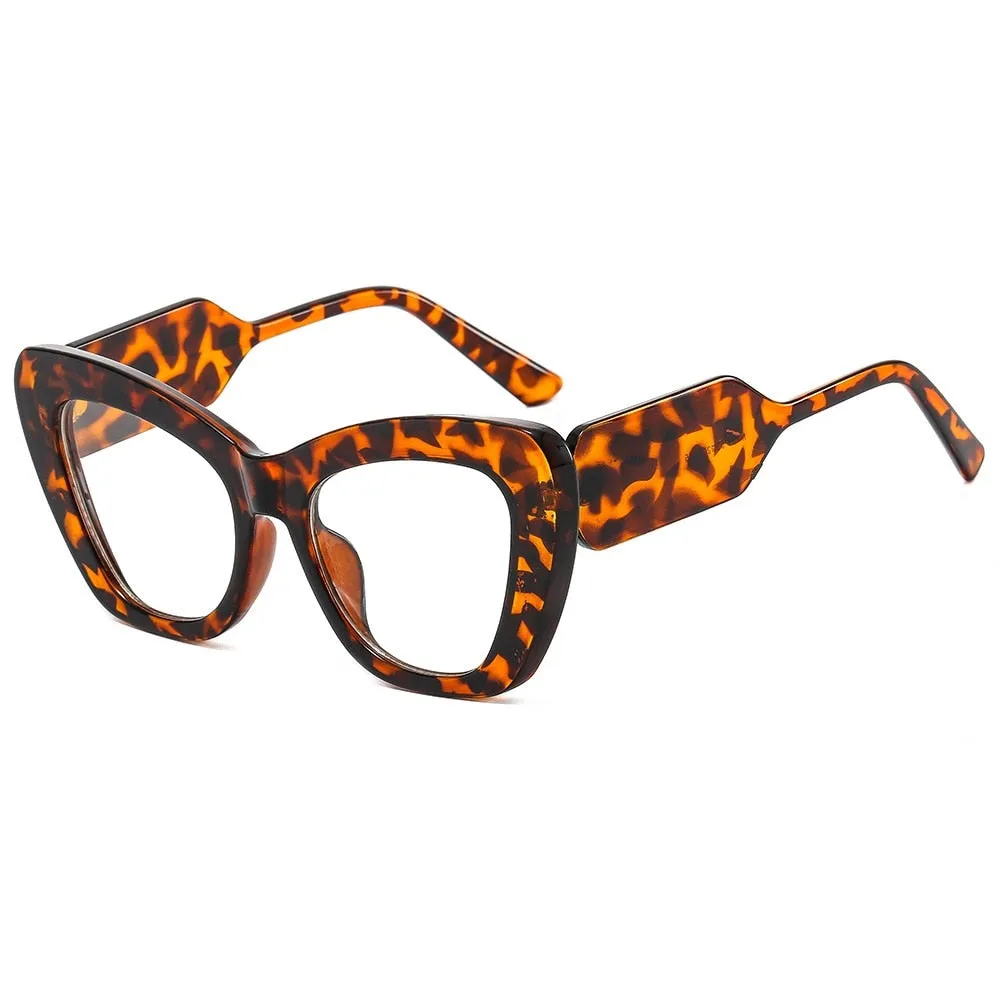 TEEK - Cross Contrast Cat Eye Sunglasses