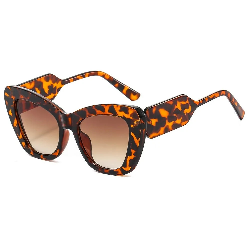 TEEK - Cross Contrast Cat Eye Sunglasses