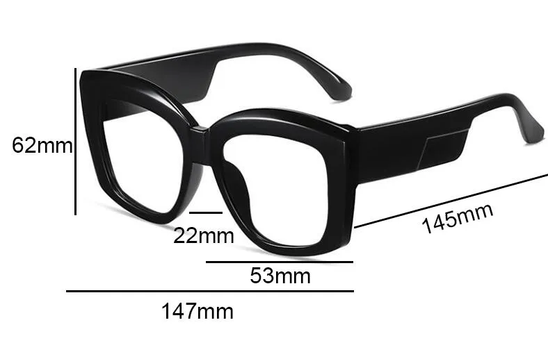 TEEK - Oversized Blue Light Blocking Reading Eyeglasses