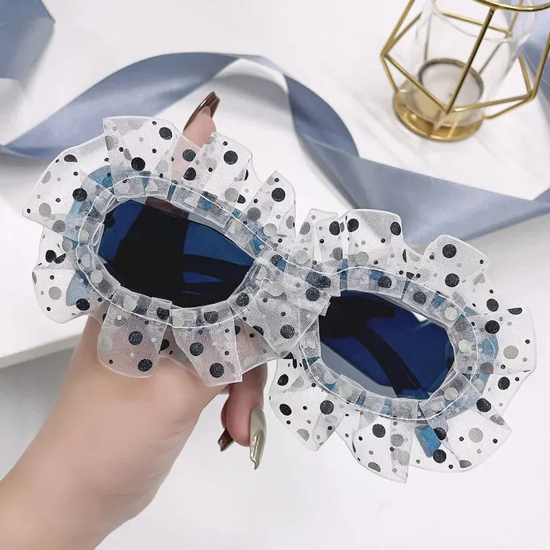 TEEK - Polka-Dot Ruffle Sunglasses