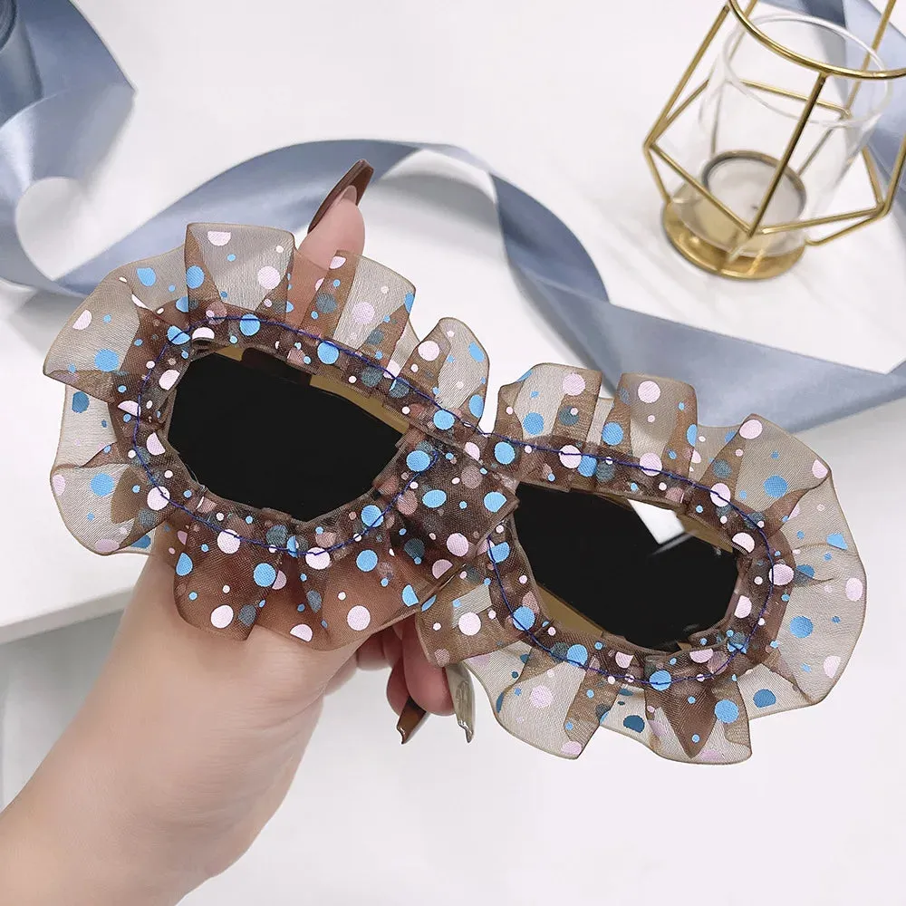 TEEK - Polka-Dot Ruffle Sunglasses