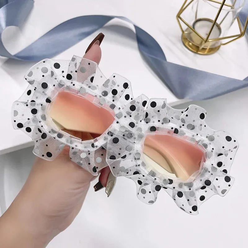 TEEK - Polka-Dot Ruffle Sunglasses