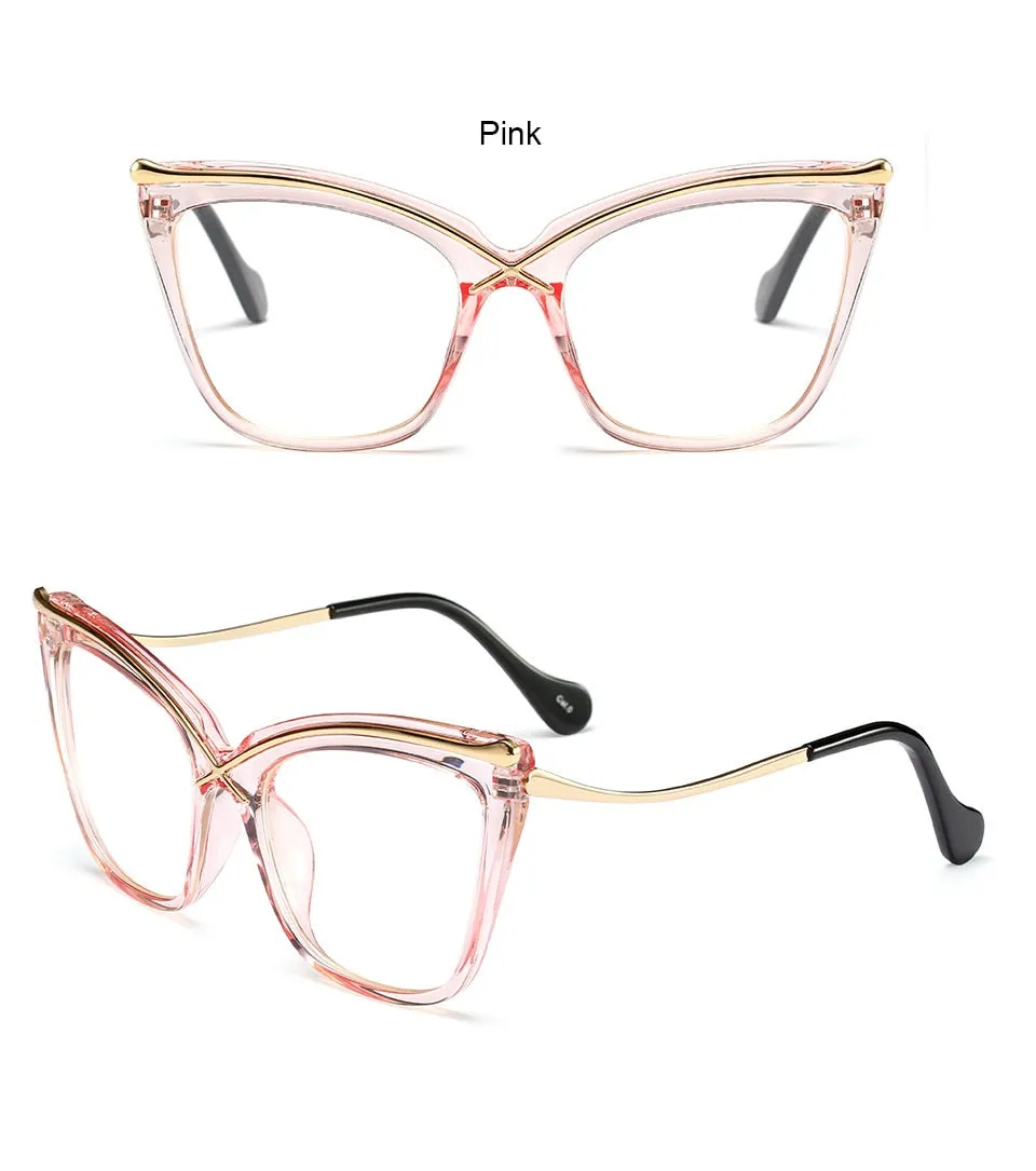 TEEK - Vintage Flower Cat Eyeglasses