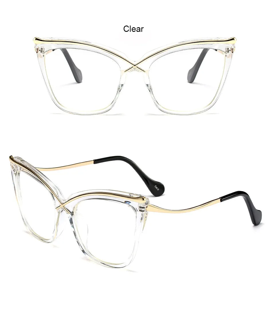 TEEK - Vintage Flower Cat Eyeglasses