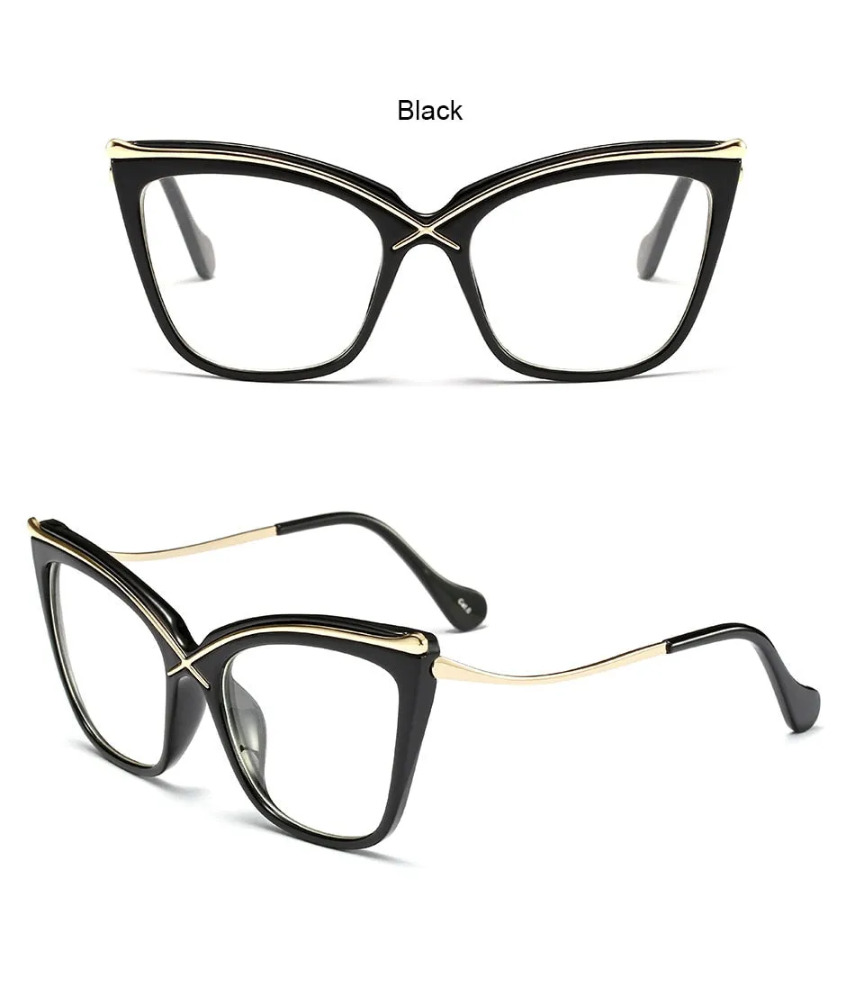 TEEK - Vintage Flower Cat Eyeglasses