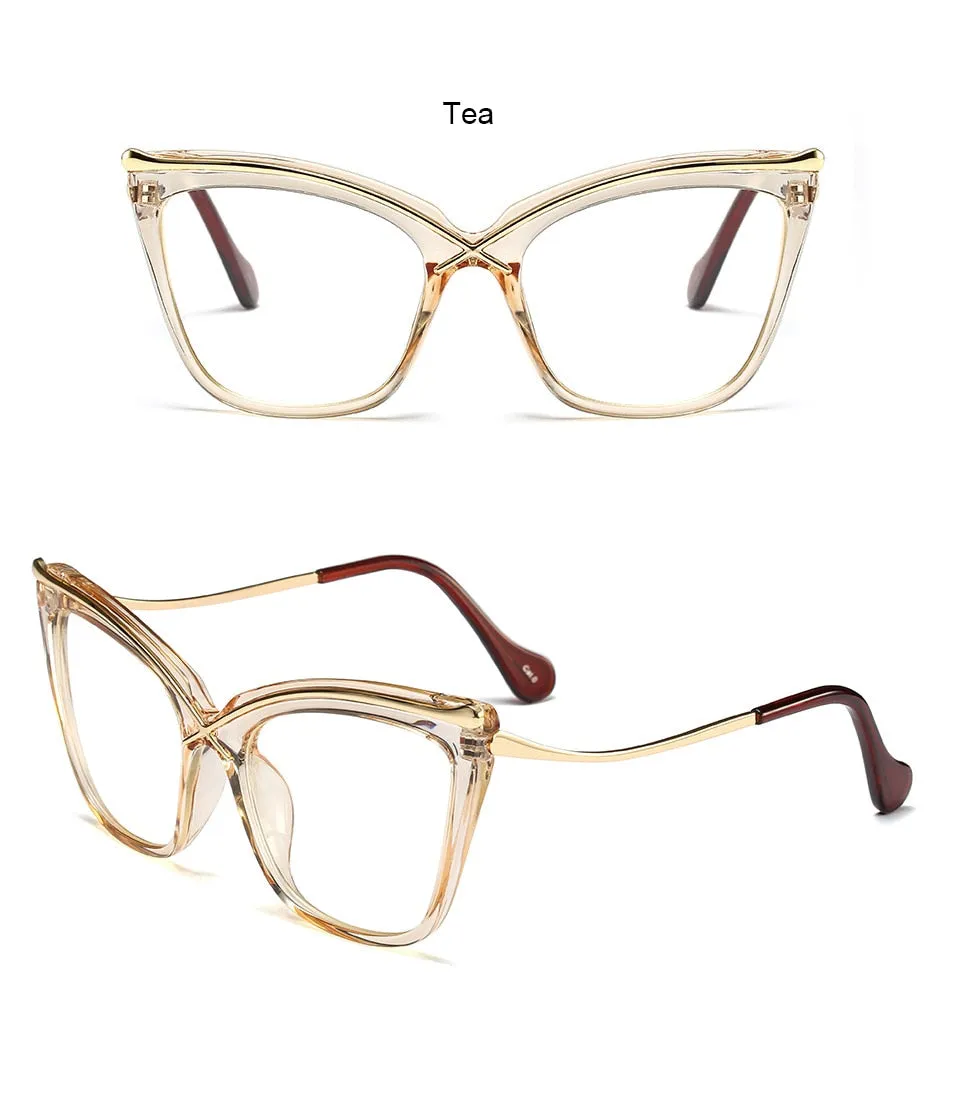 TEEK - Vintage Flower Cat Eyeglasses