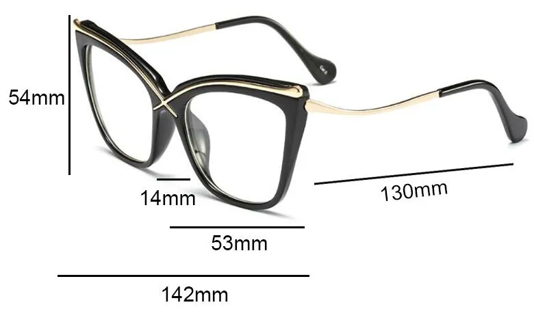 TEEK - Vintage Flower Cat Eyeglasses