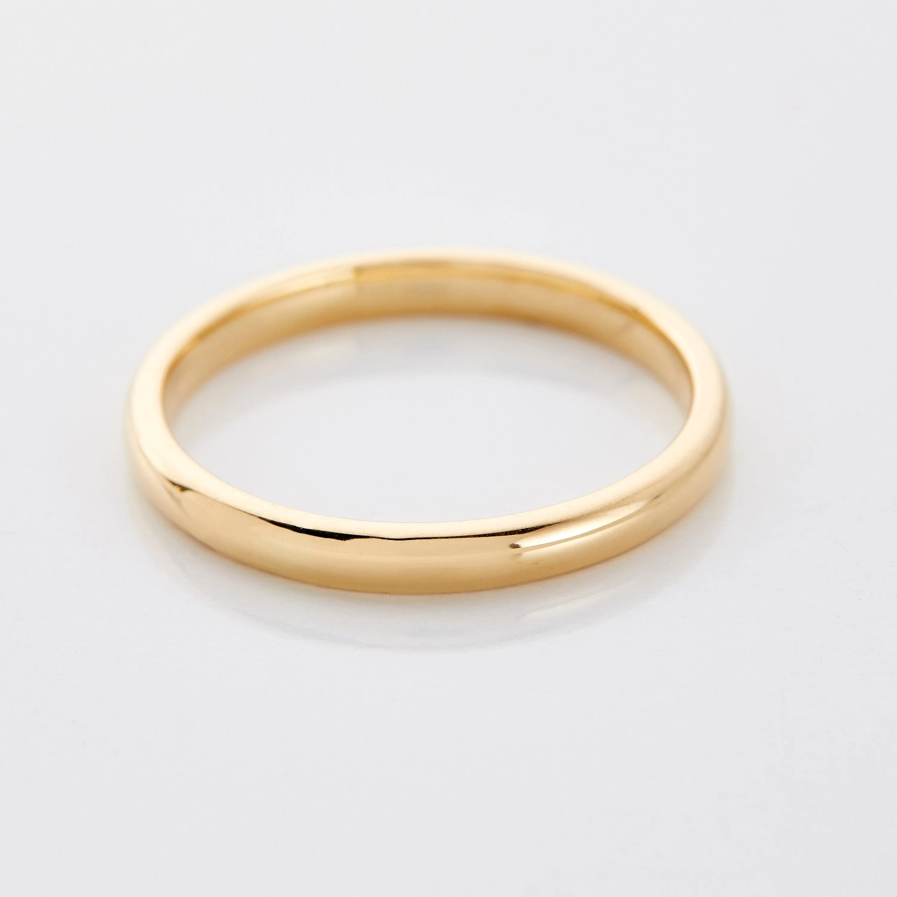 Thin Ring Band - 18K Solid Gold