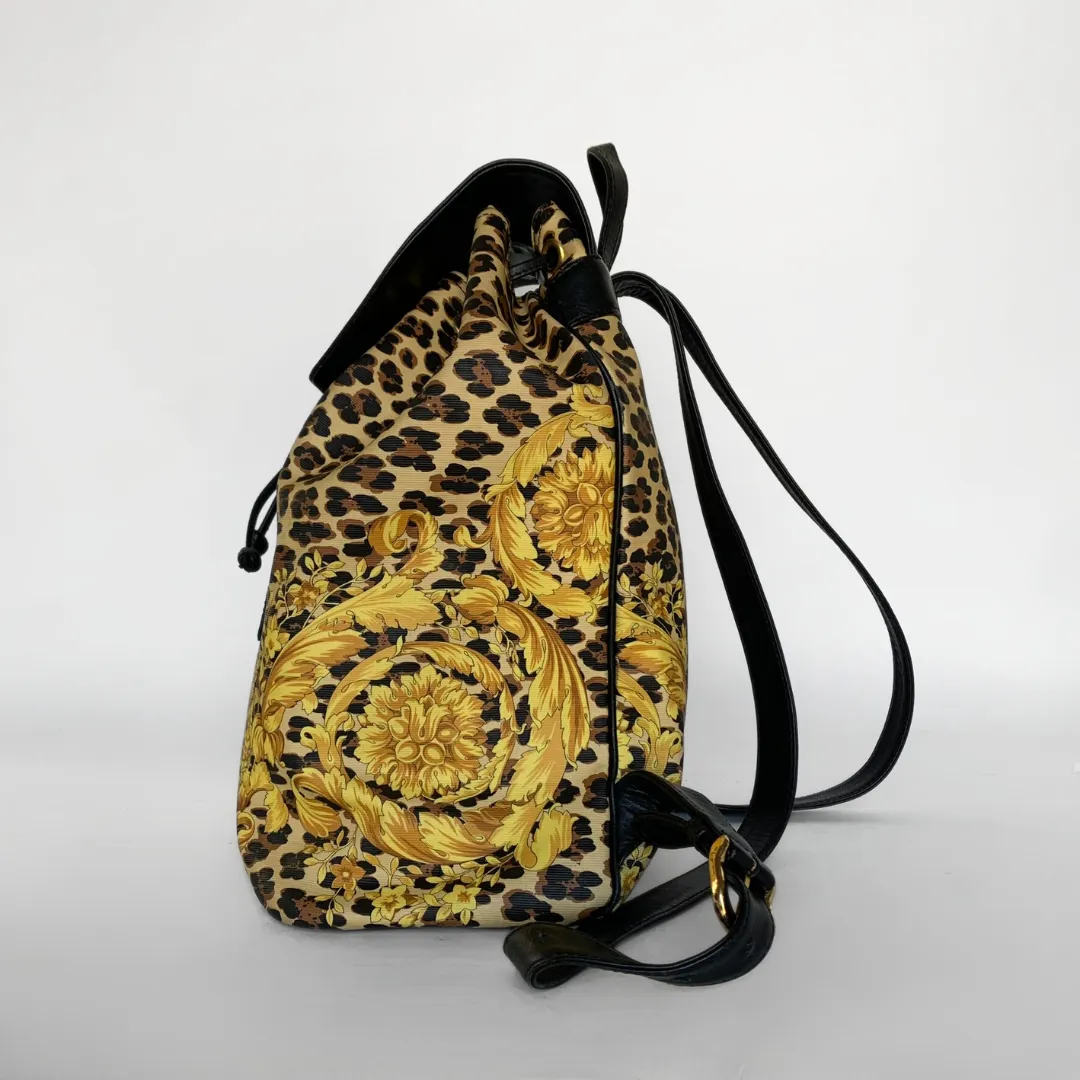 Versace Leopard Sunburst Backpack PVC